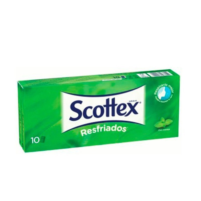 SCOTTEX LENÇOS RESFRIADOS MENTOL 10 X 9