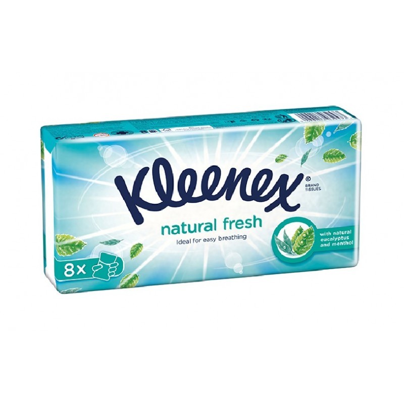 KLEENEX LENÇOS NATURAL FRESH P 8 X 9 UDS