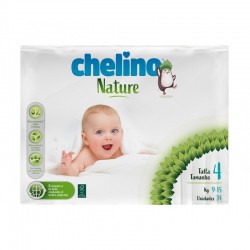 CHELINO FRALDAS NATURE T4 34 UDS (9-15K)